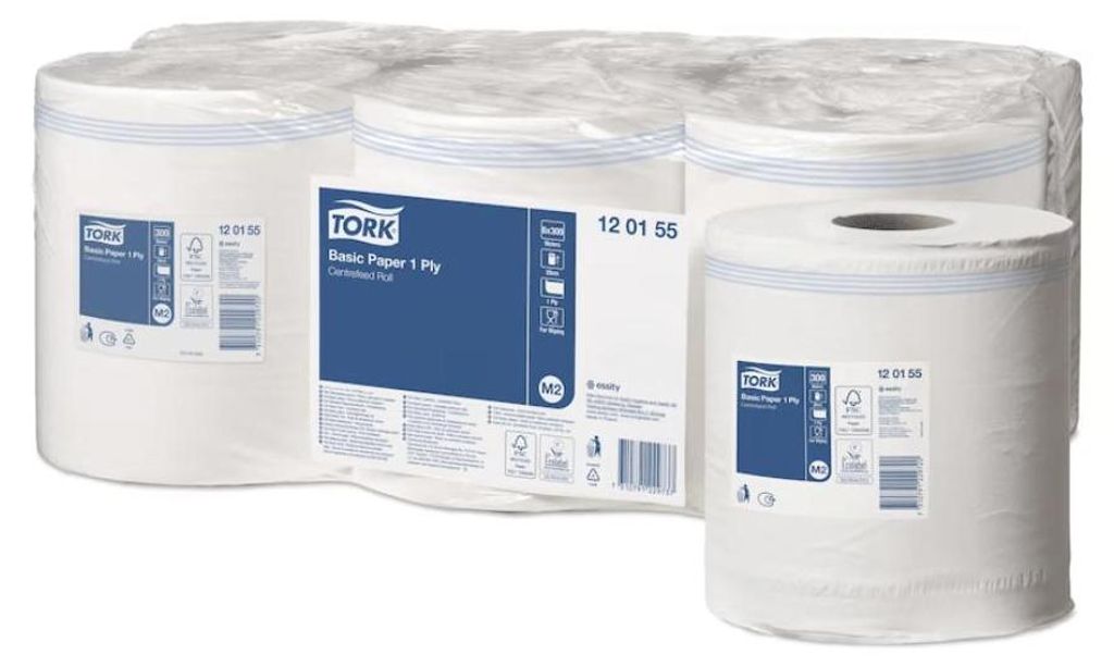 Tork - Pappendehnung M2 Basic Center 1LGS Weiß 120155 | Produktbild 