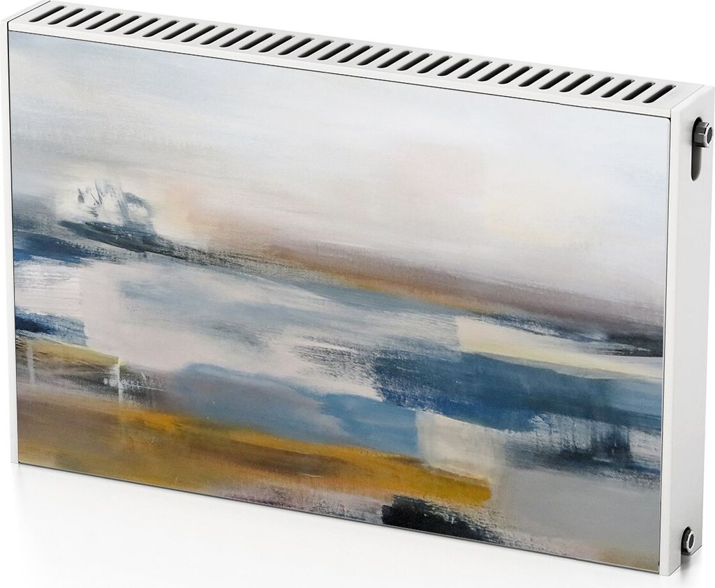 Abstrakte Kunst – Magnetische Heizkörperabdeckung – 90x60 cm – Magnet Heizkörperabdeckung – 3D Würfel – Heizkörperverkleidung – Mag...