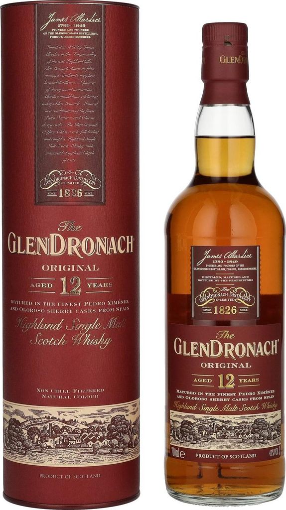 Glendronach 12 Y. 43 % obj. Obrázok produktu 