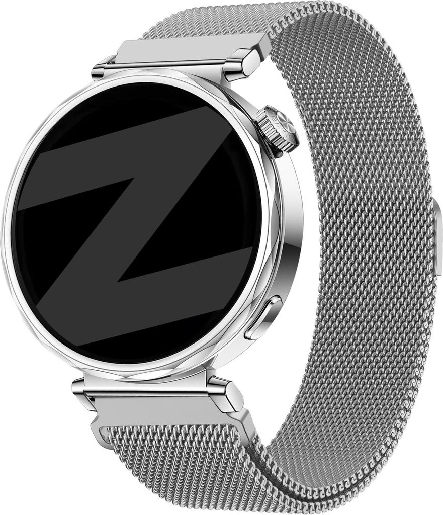 Bandz Milanese Smartwatch Band 18mm Silber - Luxus, verstellbar & Edelstahl - passend für Huawei Watch GT 6/GT 5/GT 4 (41mm) / GT 5 Pro/Watch 5 (4...