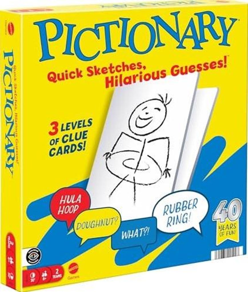 Games Pictionary, Gra planszowa, Rysunek, 8 lat(a), 30 min, Zdjęcie produktu 