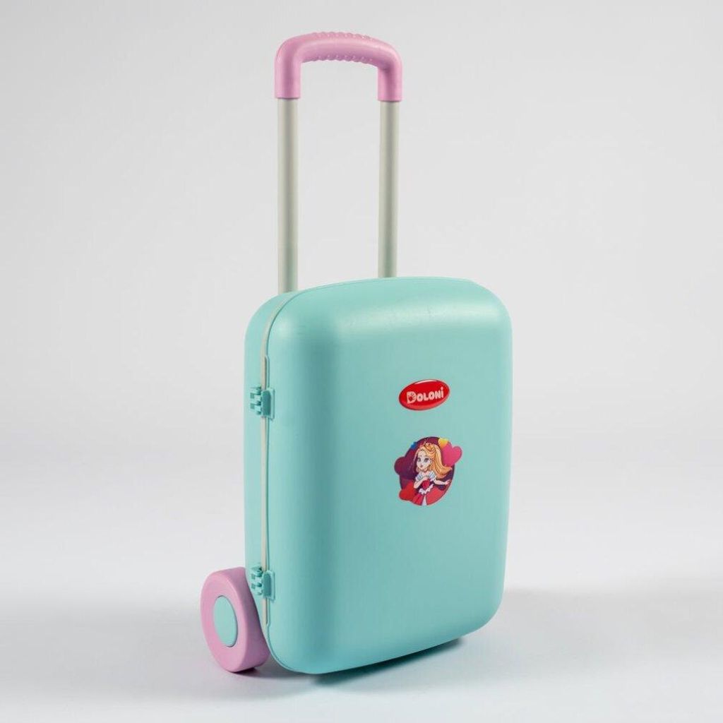 Doloni Kinderkoffer Spielzeug Trolley Türkis
