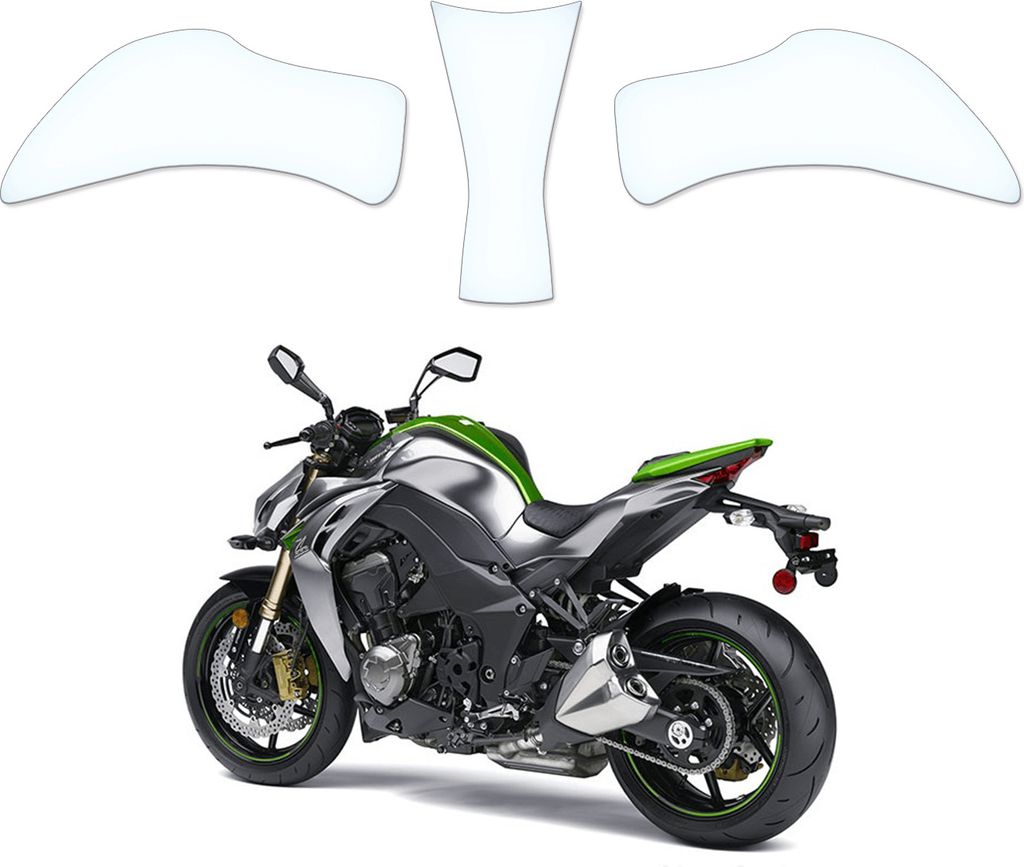 Tankschutzfolie Tankpad geeignet für Kawasaki Z1000 2014-2017