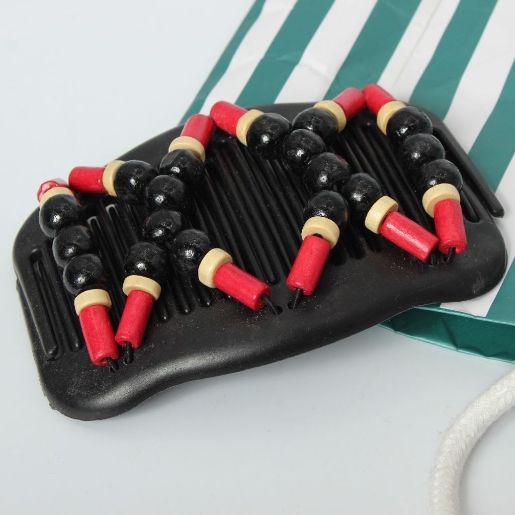 Trend African Hairclip Haarklammer Haarkamm Holzdesign Schwarz