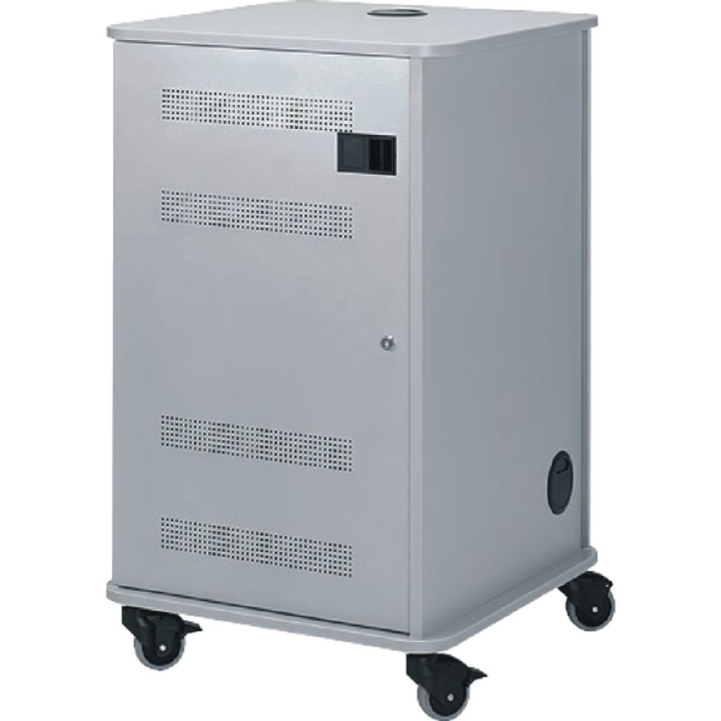 nobo Multimedia Wagen aus MDF Metalltüren 4 Regalböden Speditionsversand