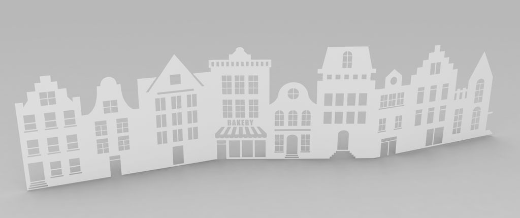 VBS Papier-Silhouette "Häuser"