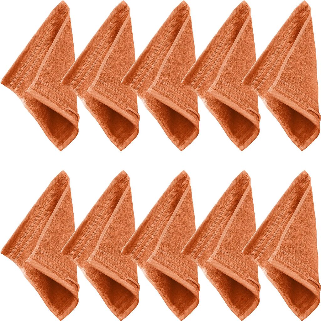 Erwin Müller Seiftuch Heidelberg" 10er-Pack terra 30x30 cm"