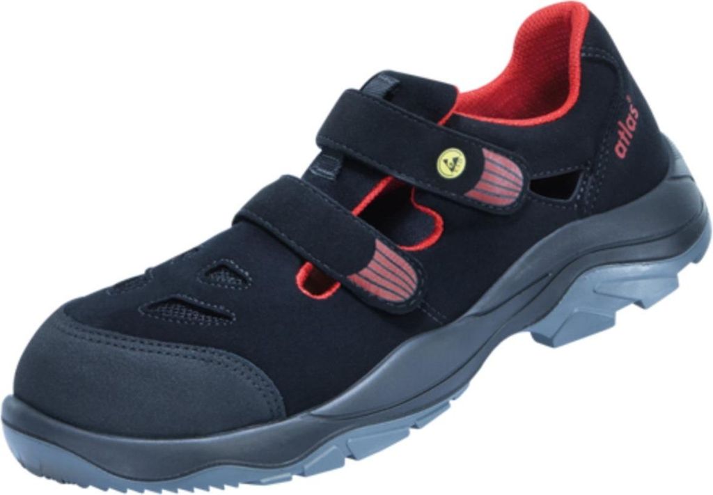 Atlas Sicherheitssandale SL 36 S1 ESD SRC DGUV W10 Gr. 46 schwarz/rot
