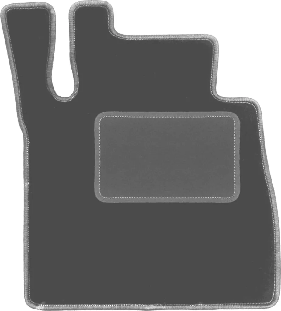 Tappetino conducente in velluto grafite compatibile con Mercedes G W463 Long (2008-2018, fuoristrada) – con fissaggi – su misura