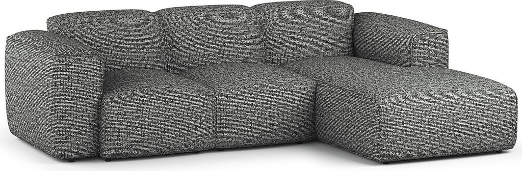 home24 3-Sitzer Ecksofa mit Longchair