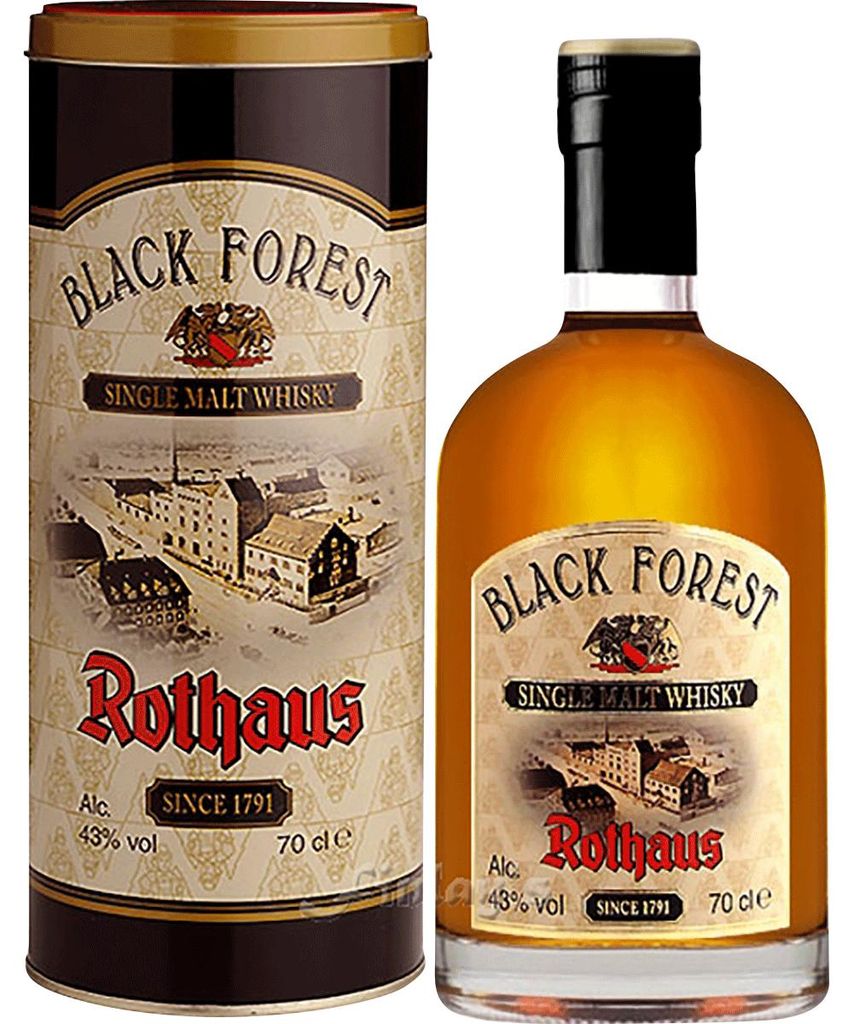 Whisky single malt Rothaus Black Forest, confezione regalo Immagine del prodotto 