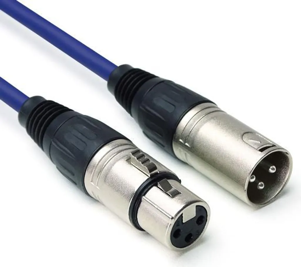 Cavo XLR 10 Metri keepdrum MC-001XX BL Blu - Audio High Quality