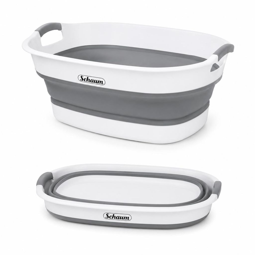 Schaum Składana Miska Silikonowa 25 l z Korkiem Kosz na Zdjęcie produktu 