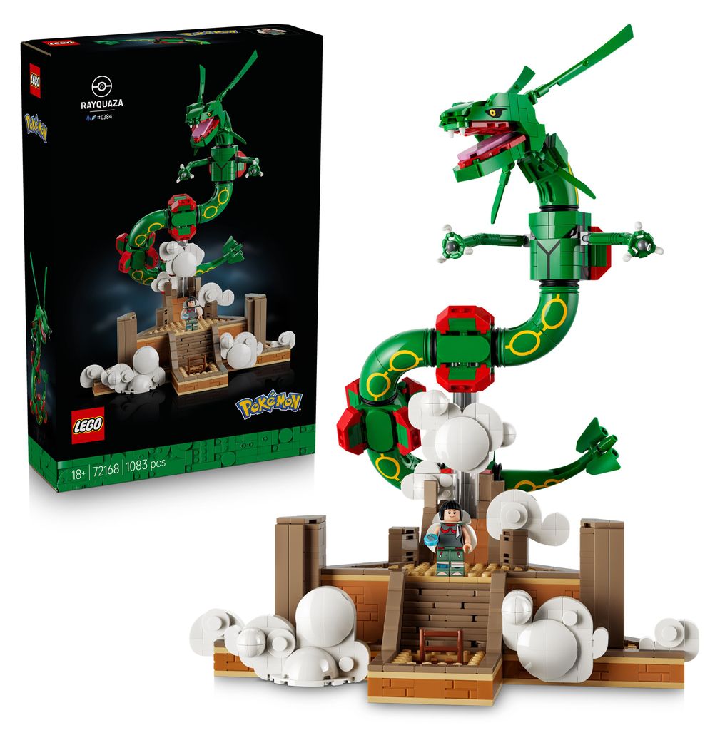 LEGO Pokémon Rayquaza - Modellbausatz für Erwachsene mit Produktbild 