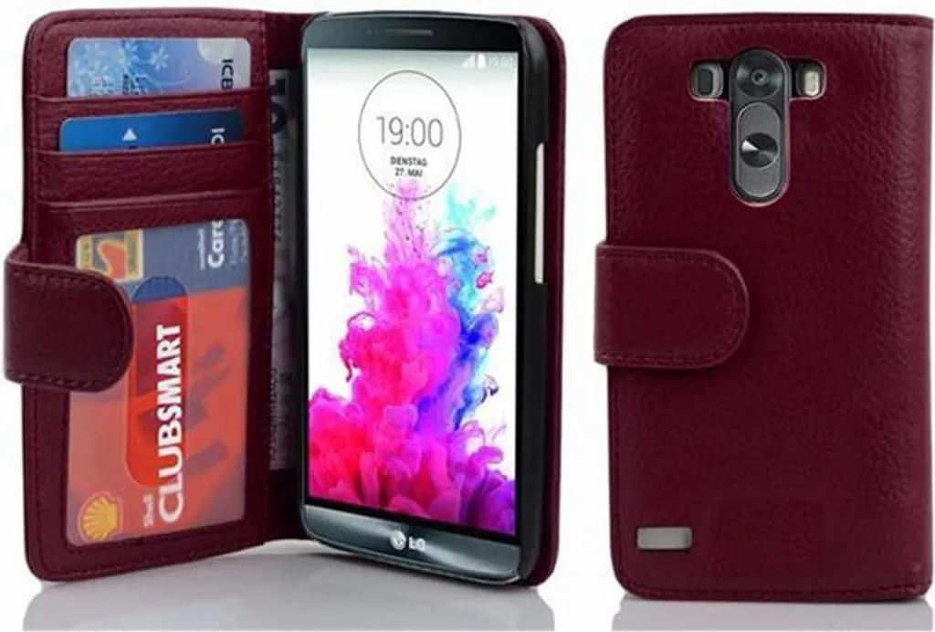 Cover LG G3 Viola Cadorabo: Custodia a Libro Anti-Urto per Cellulare