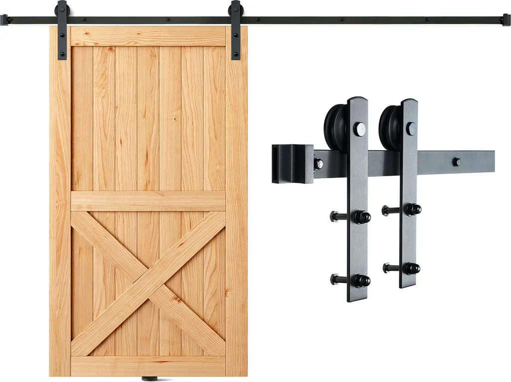 Kit Rail Coulissant 244cm pour Grande Ouverture et Porte de Grange