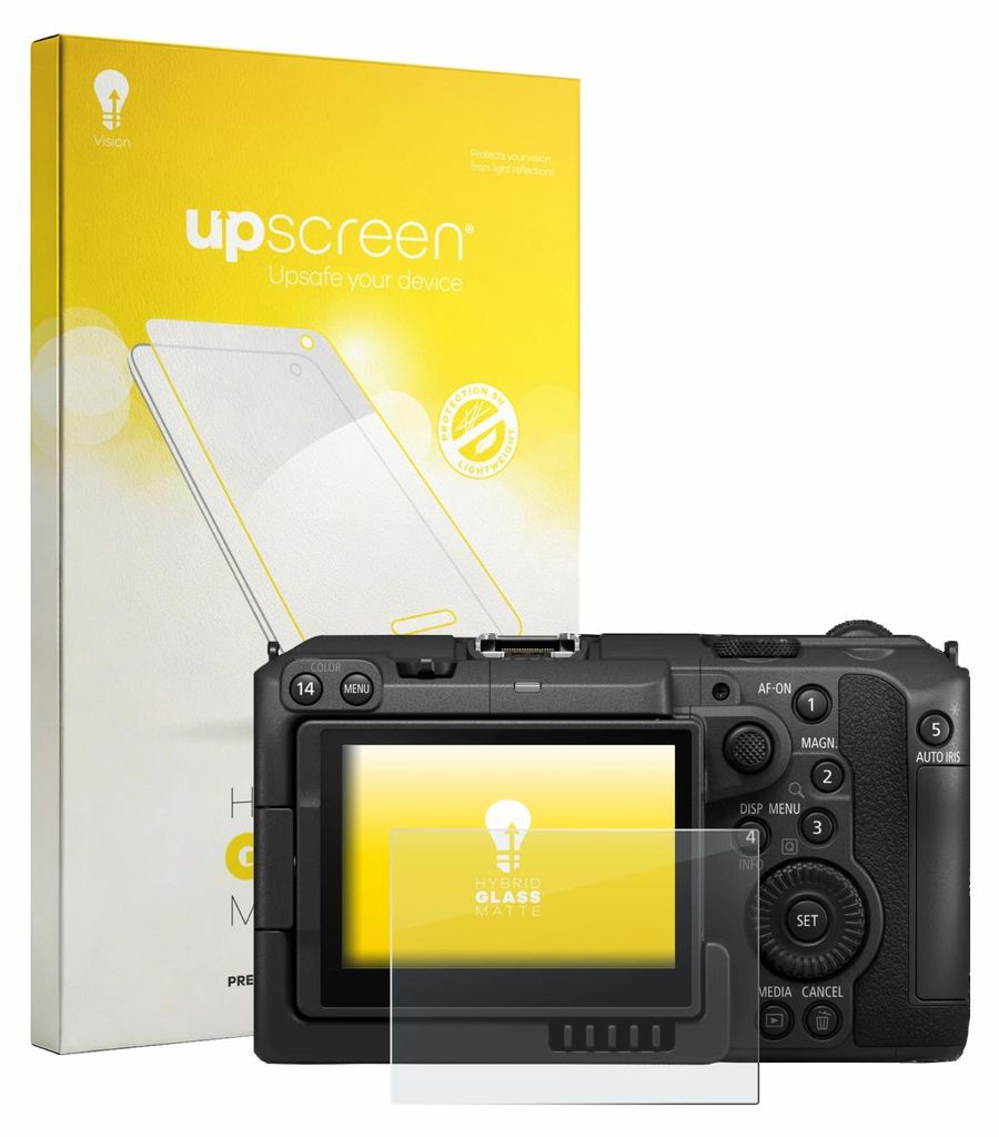 upscreen Entspiegelungs Schutzglas für Canon EOS C50 Schutzfolie Panzer Folie Glas Display Schutz matt
