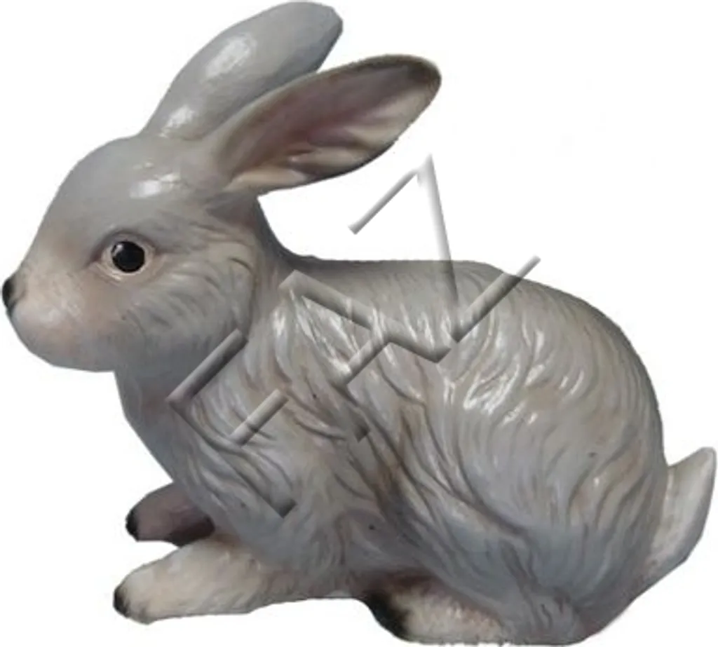 Statue Lapin Décoration Jardin Imperméable et Résistante aux Intempéries