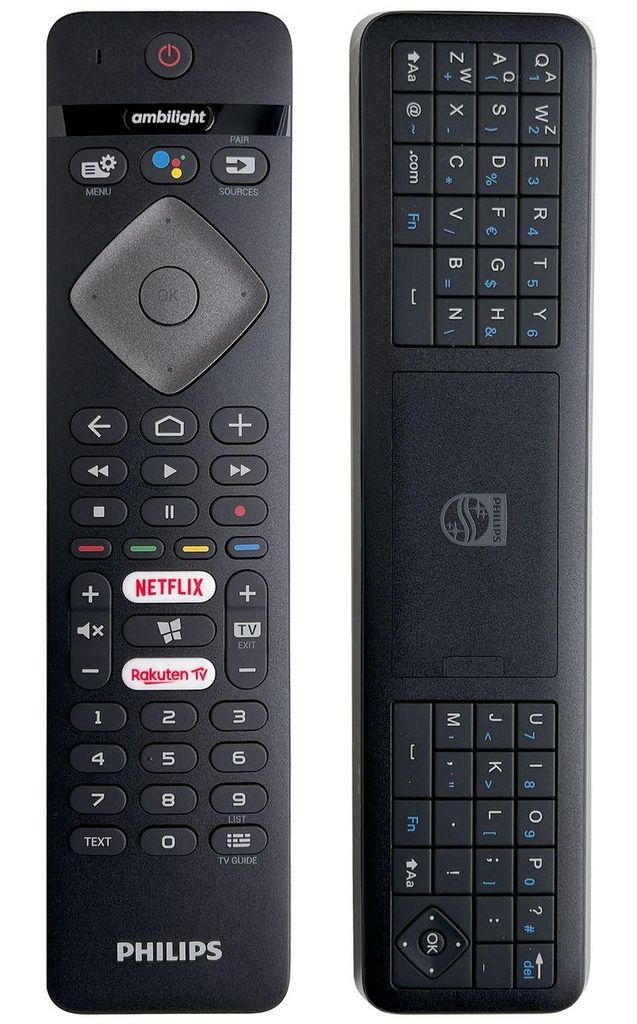 Original Philips TV Fernbedienung mit Tastatur & Produktbild 
