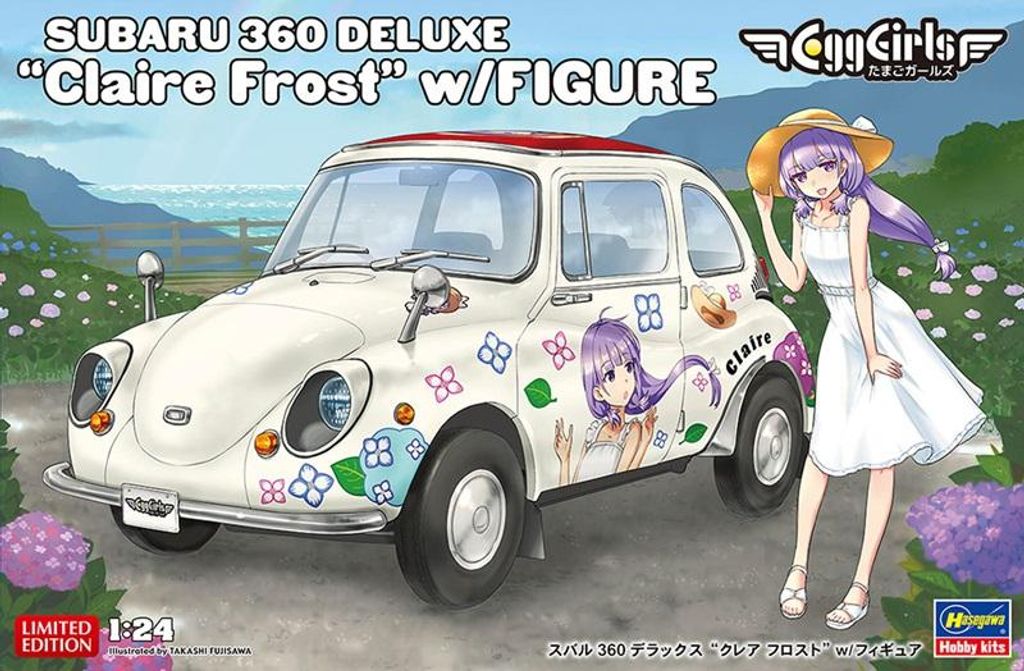 Hasegawa SP648 - 1/24 Subaru 360 Deluxe Claire Frost - Neu