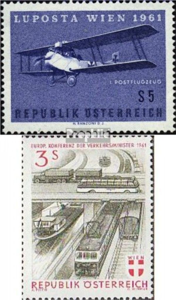 Briefmarken Österreich 1961 Mi 1085,1086 (kompl.Ausg.) postfrisch Sondermarken