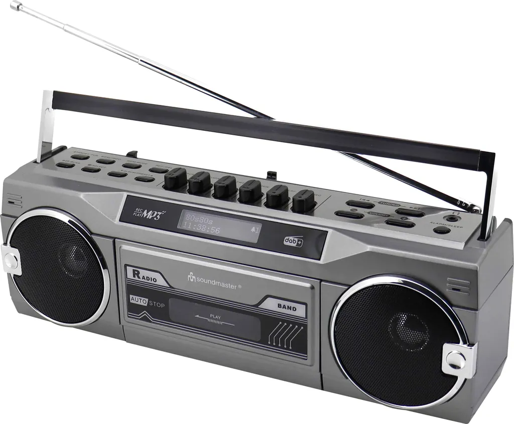 Lecteur de cassettes portable Soundmaster avec radio FM pour la maison