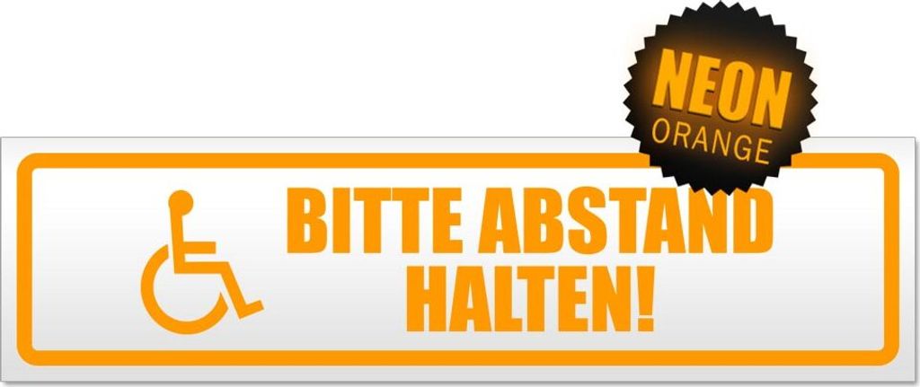Bitte Abstand halten! Motiv 1 Magnetschild Schild magnetisch