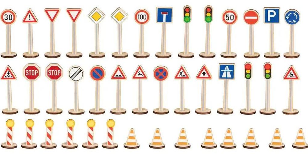 goki Mein großes Verkehrszeichen-Set Produktbild 