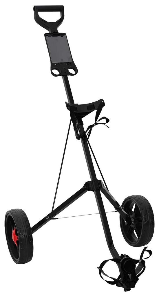 vidaXL Chariot de golf pliable, noir, pour clubs de golf Image du produit 