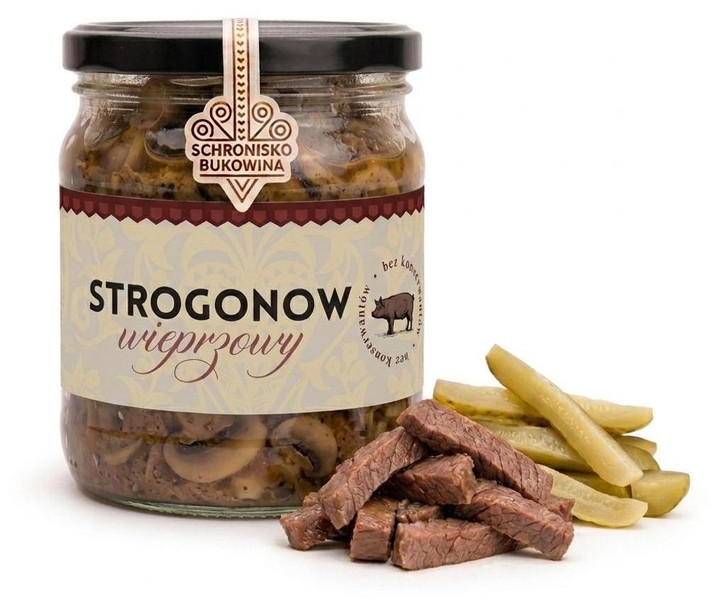 Strogonow wieprzowy 400g - Schronisko Bukowina Zdjęcie produktu 