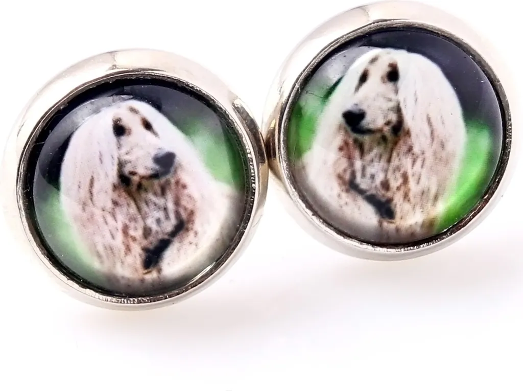 Levriero afgano, Afghano - Gioielli con la tua foto - Scatola, collana e set di orecchini, prodotti personalizzati del marchio Art-Dog. - 6