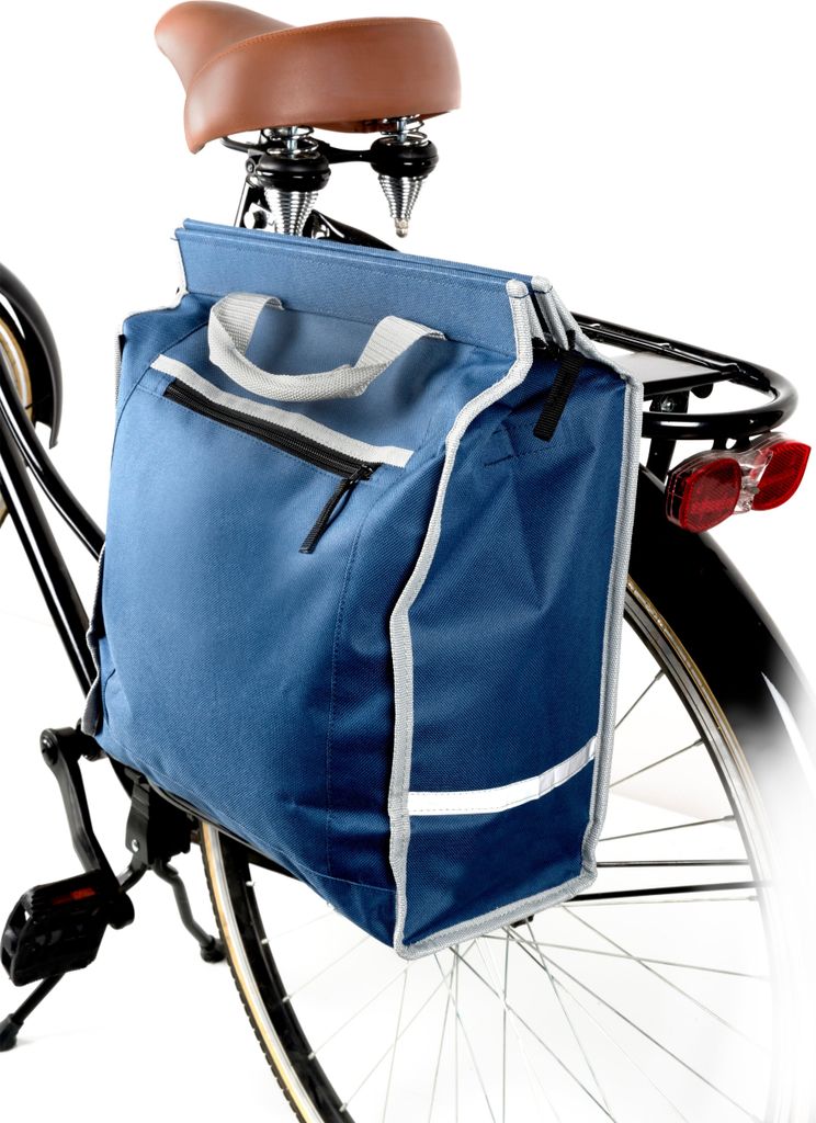 Wasserdichte Fahrradlenkertasche Mit Handyhalter - Bis 6.8 Zoll Schwarz/Blau