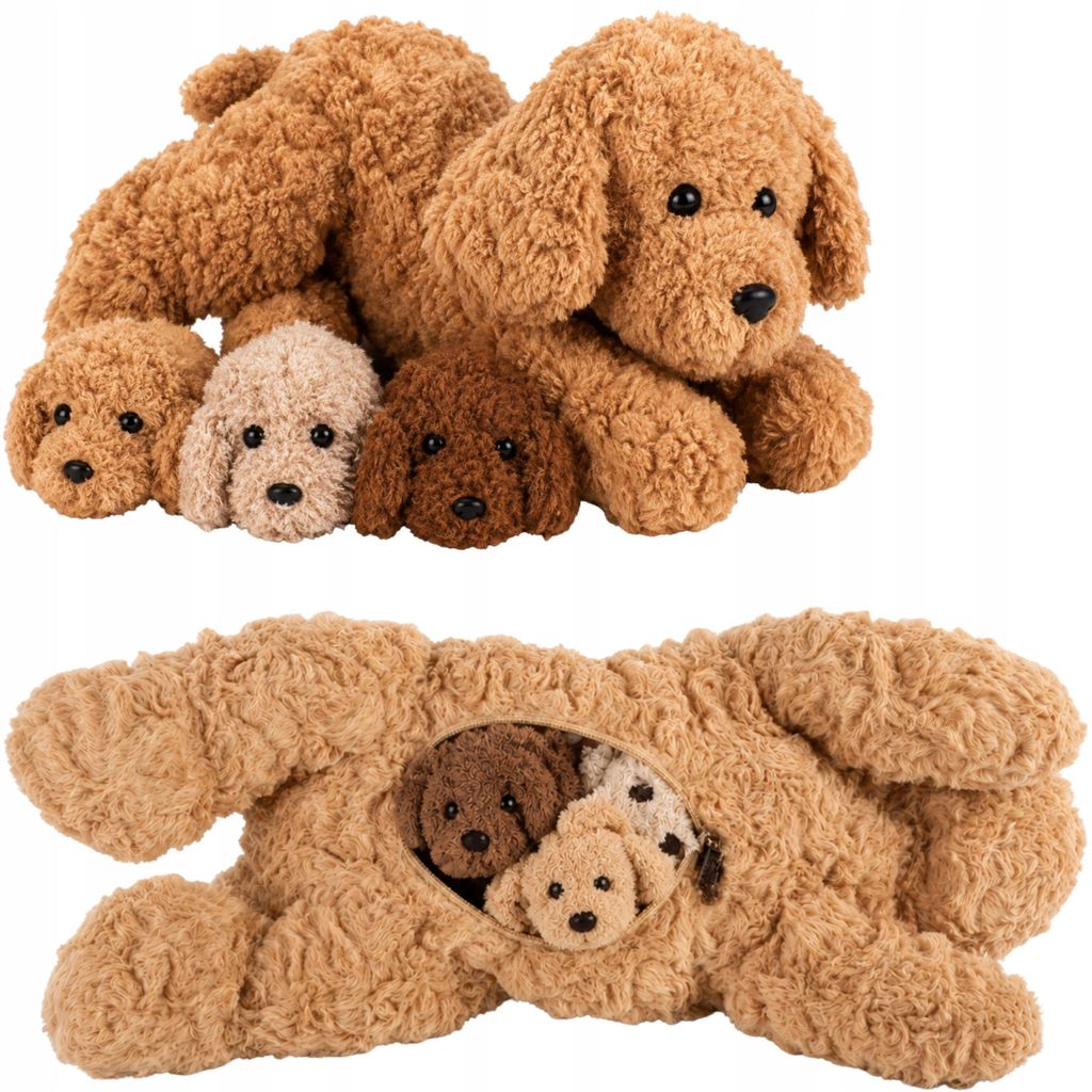Plüschhund Kuscheltier Cozy Noxxiez FP506 mit 3 Welpen Produktbild 
