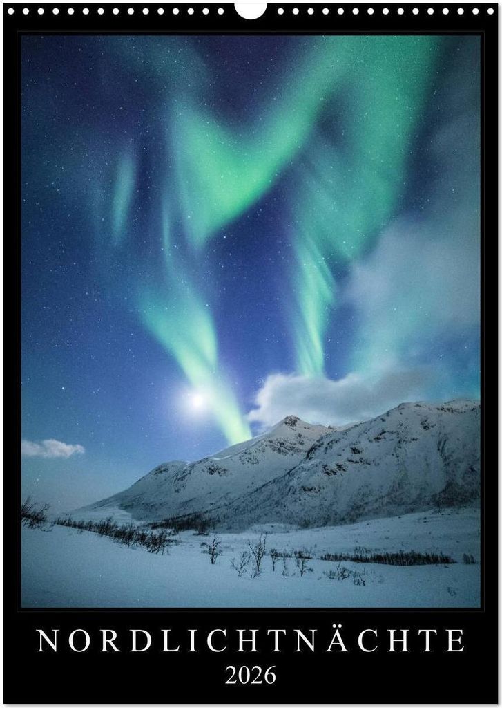 Nordlichtnächte (Wandkalender 2026 DIN A3 hoch), CALVENDO Monatskalender