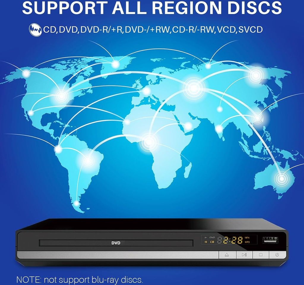 HD DVD přehrávač s připojením HDMI, DVD přehrávač bez Obrázek produktu 4
