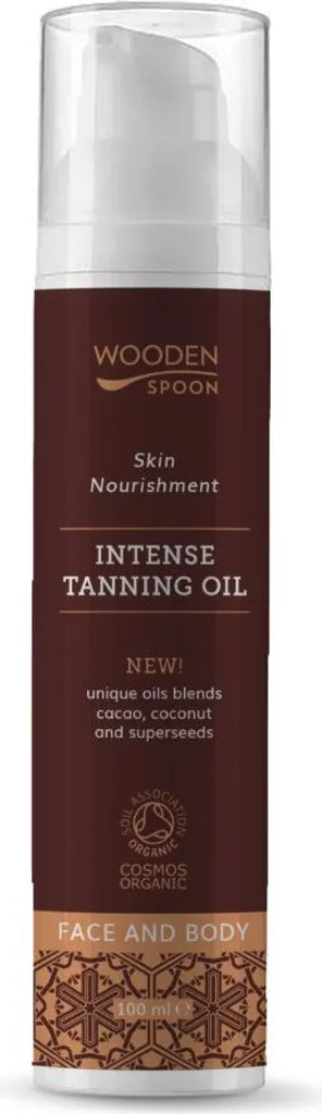 Olio per Tanningo Biologico 100 ml Cucchiaio di Legno
