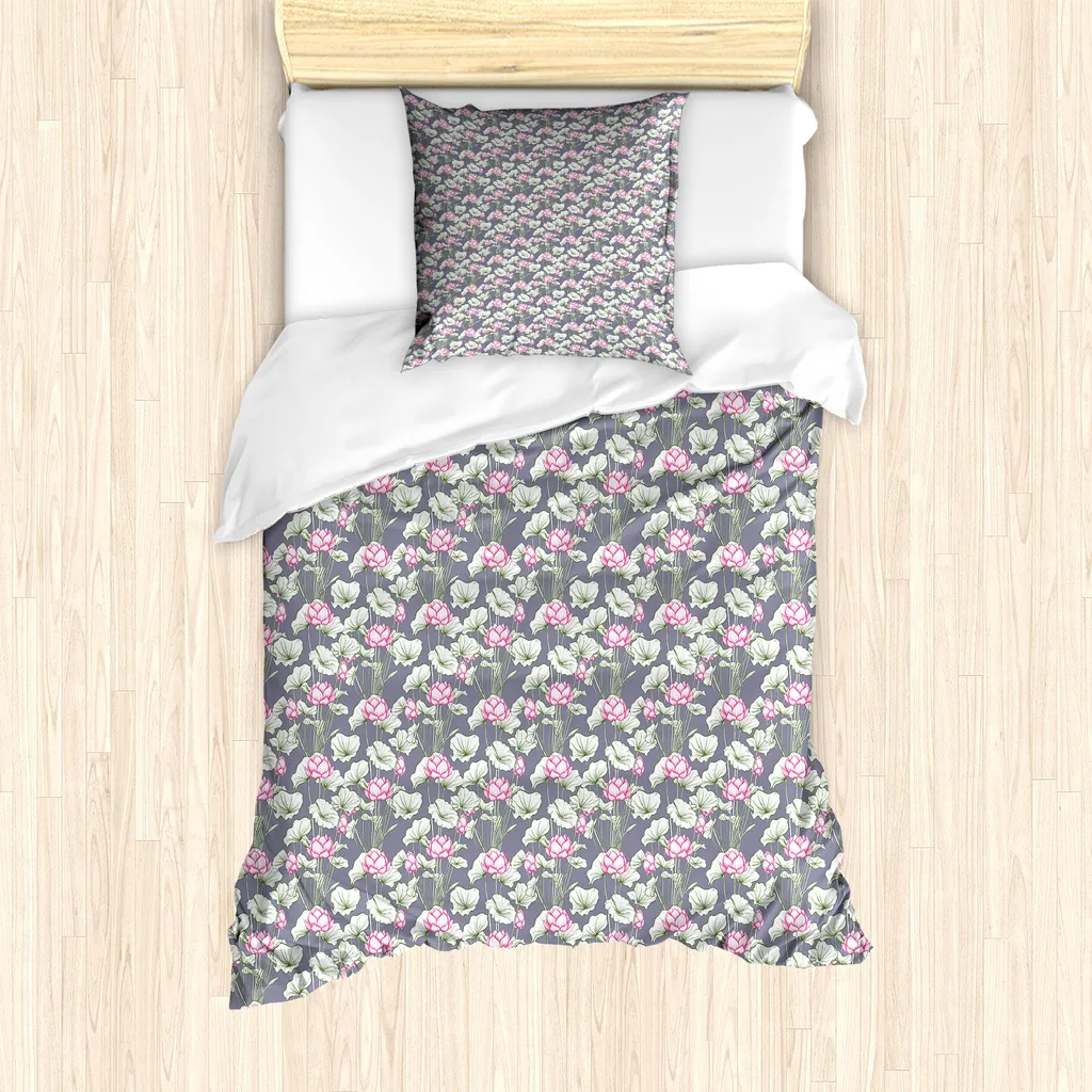 Set Copripiumino ABAKUHAUS Rosa Antiacaro 135x200 cm - Salute e Sonno