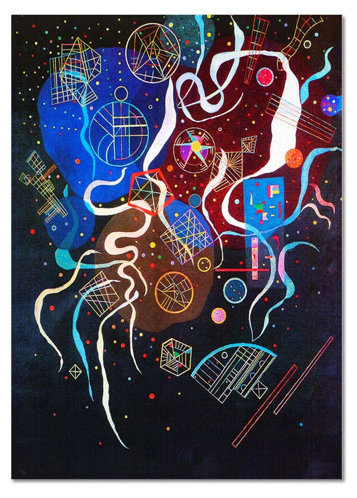 Giallobus - Bewegung 1 - Vassily Kandinsky - 100L x 140B cm - Bild - Acrylglas