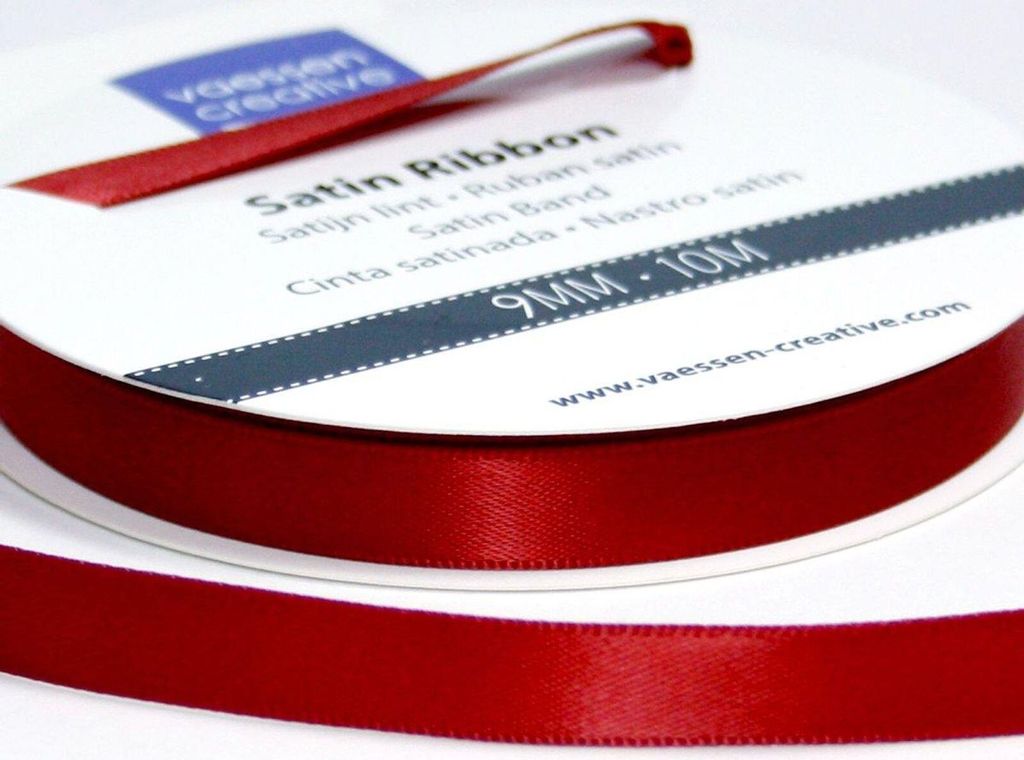 Vaessen Creative | Satinband 9mmx10m Dunkel Rot