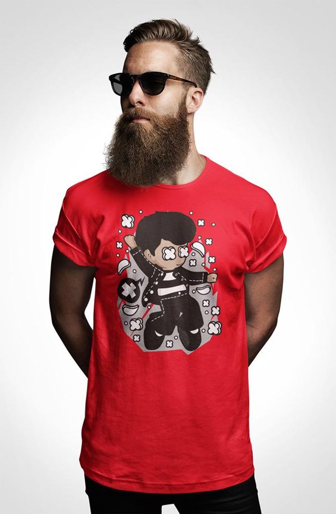 D&B Uni Polo PC00040 Elvis Rot-Größe XL
