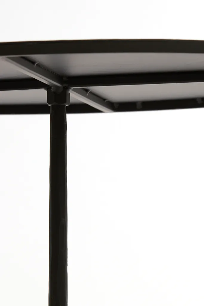 Table basse SAMOA noir mat Ø64 cm Light & Living structure métal robuste - 9
