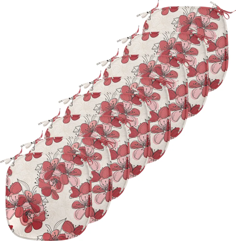 Coussins de chaise anti-taches 40x40 cm Lot de 8 pour sièges cuisine