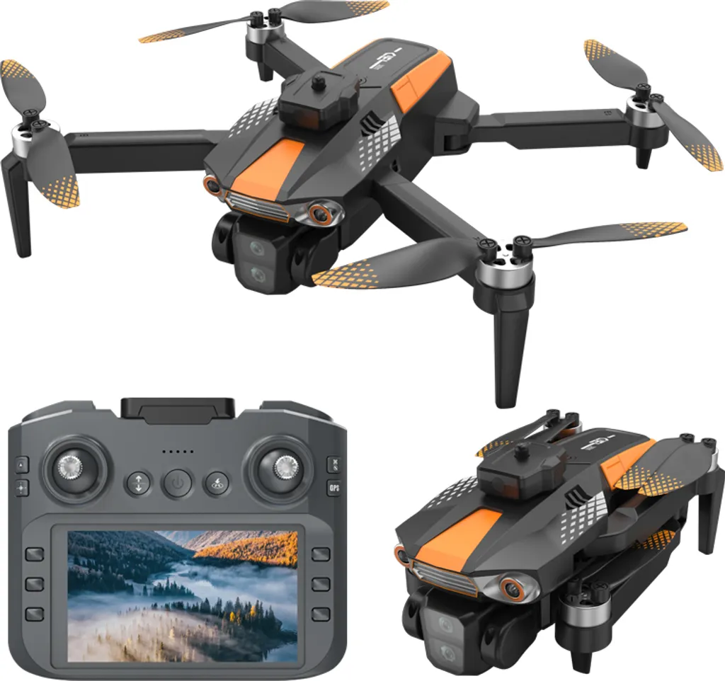 Drone avec caméra EIS AIORBER pliable et moteur brushless autonome noir