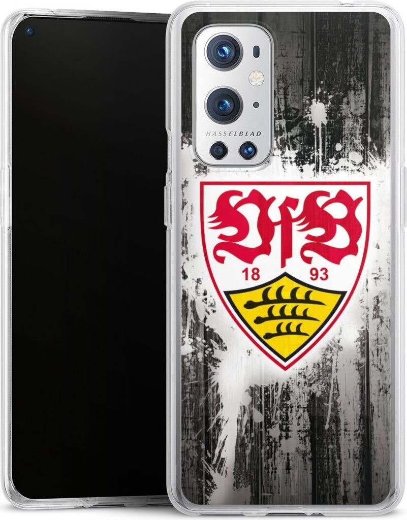 DeinDesign Handyhülle für OnePlus 9 Pro Silikon Hülle Case Smartphone Schutzhülle Bundesliga Offizielles Lizenzprodukt VfB Stuttgart