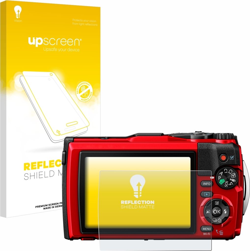 upscreen Schutzfolie für Olympus Tough TG-6 Displayschutz Displayschutzfolie Folie Matt Entspiegelungsfolie