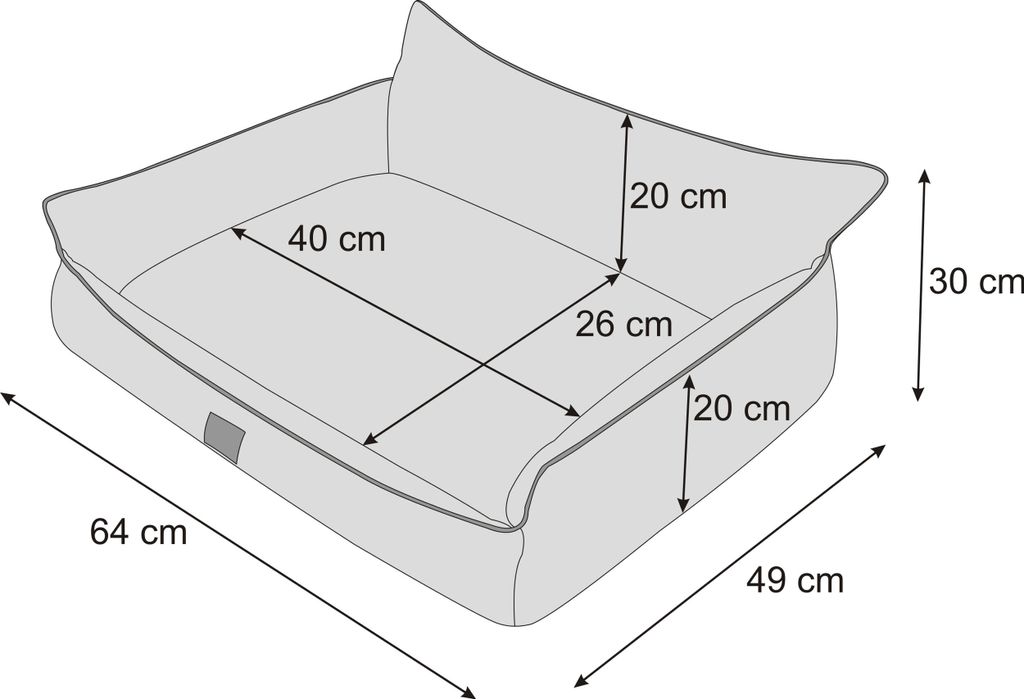 Ortopedická posteľ pre psa JOKER bed dog sofa sleeping Obrázok produktu 7