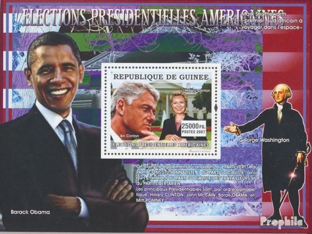 Briefmarken Guinea 2007 Mi Block 1422 (kompl. Ausgabe) Produktbild 