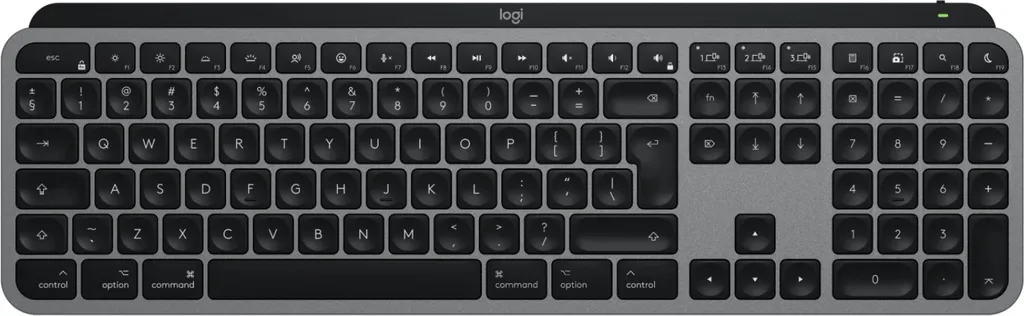 Logitech MX Keys S pour Mac Gris Espace Clavier QWERTY US INT'L EMEA28