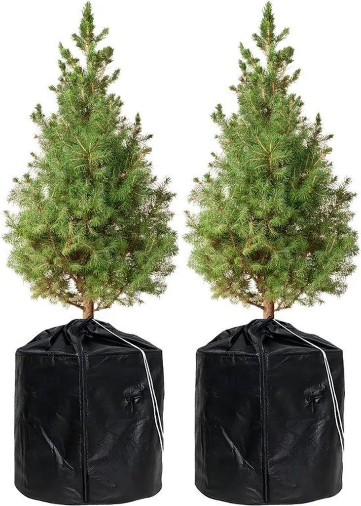 Protéger les Plantes du Froid : Lot de 2 Housses Antigel Noires 45x55 cm