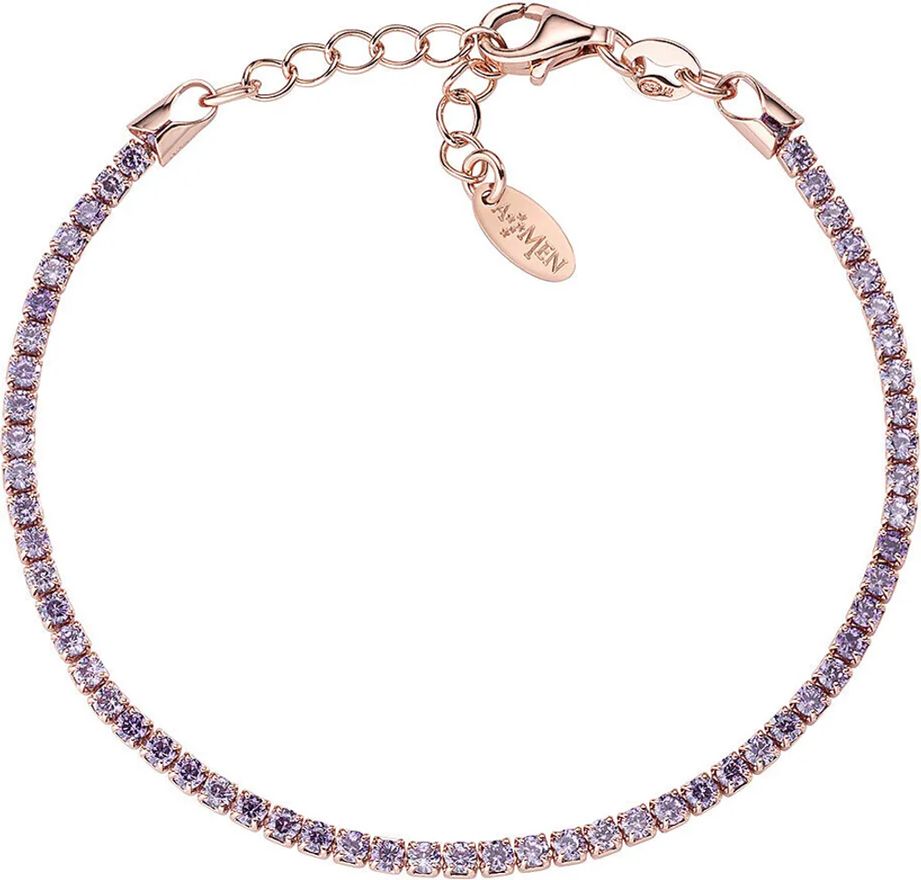Offerta Bracciale Tennis Amen Rosé: Lusso Accessibile in Argento 925